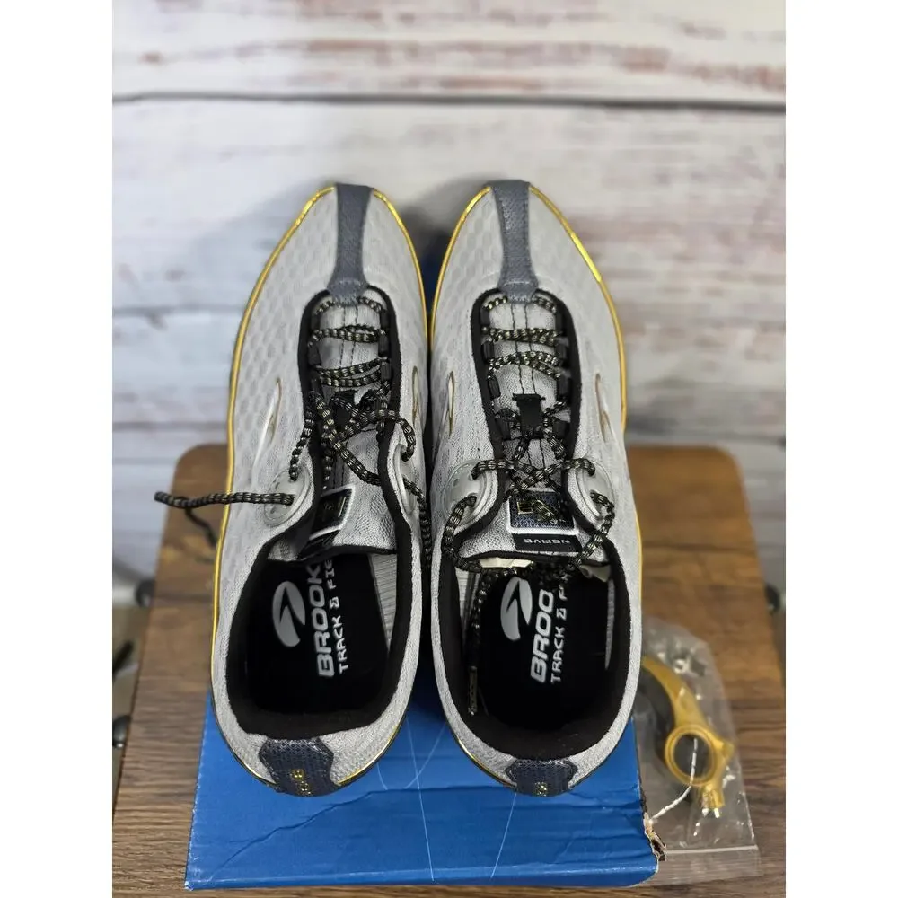 Brooks Nerve LD Grey unisex Track Spikes Size 8